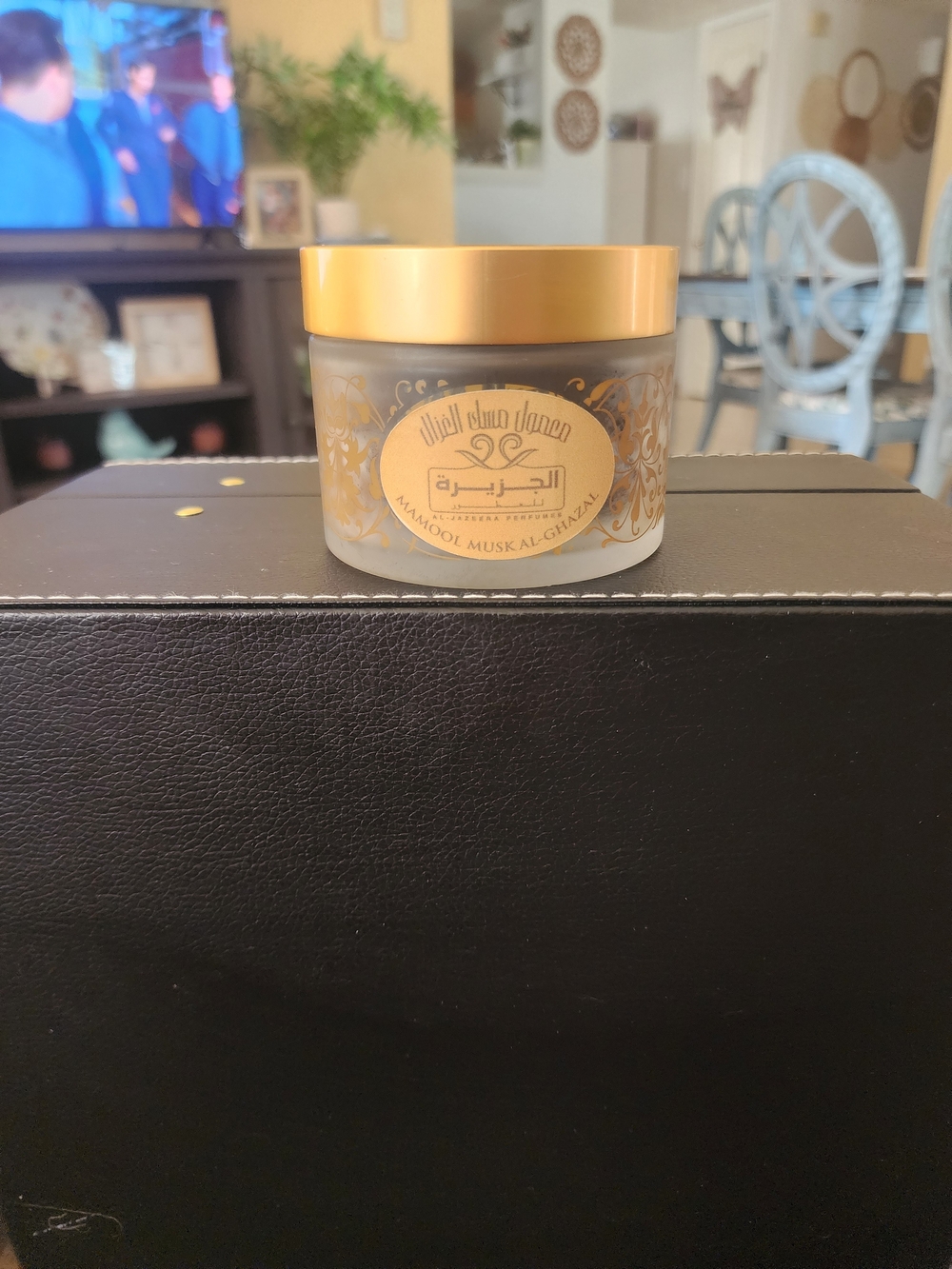 Mamool Musk Al-Ghazal Gold-Top Scented Jar